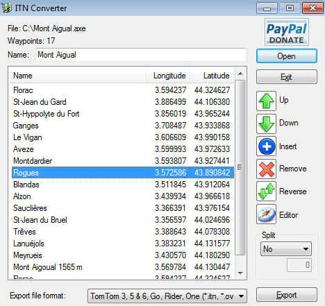 Cambiar de formato los puntos de interés