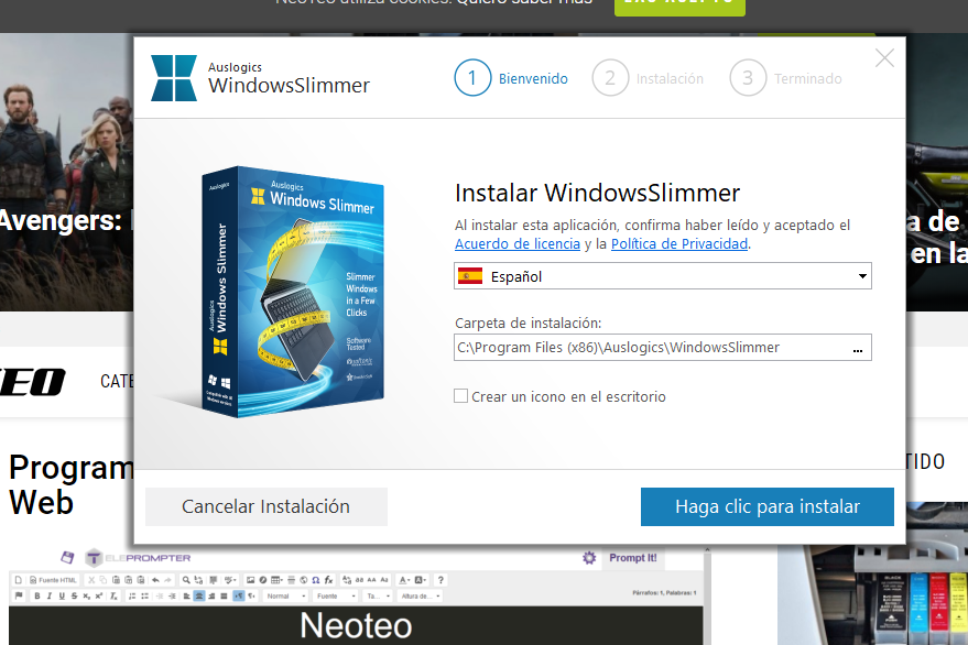 Un potente limpiador para Windows