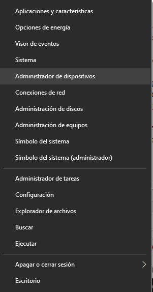 Administrador de dispositivos