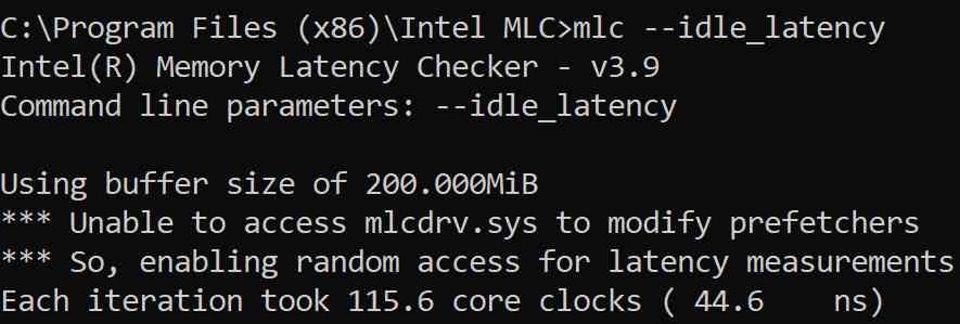 Intel MLC