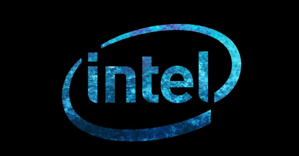 Logo Intel Fondo Negro